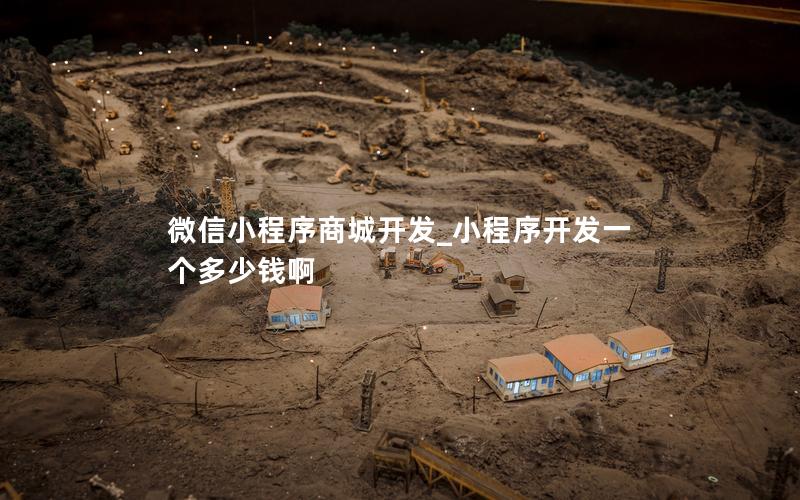微信小程序商城開發(fā)_小程序開發(fā)一個多少錢啊