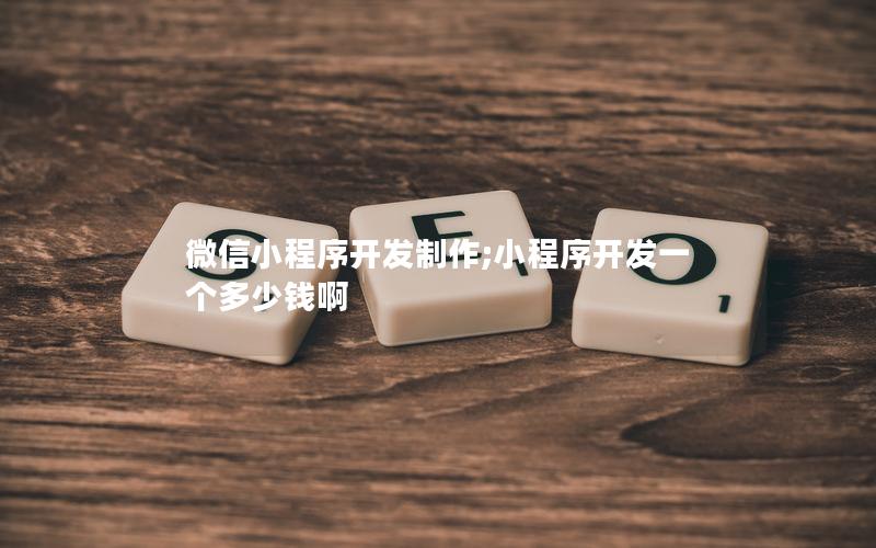 微信小程序開發(fā)制作;小程序開發(fā)一個多少錢啊