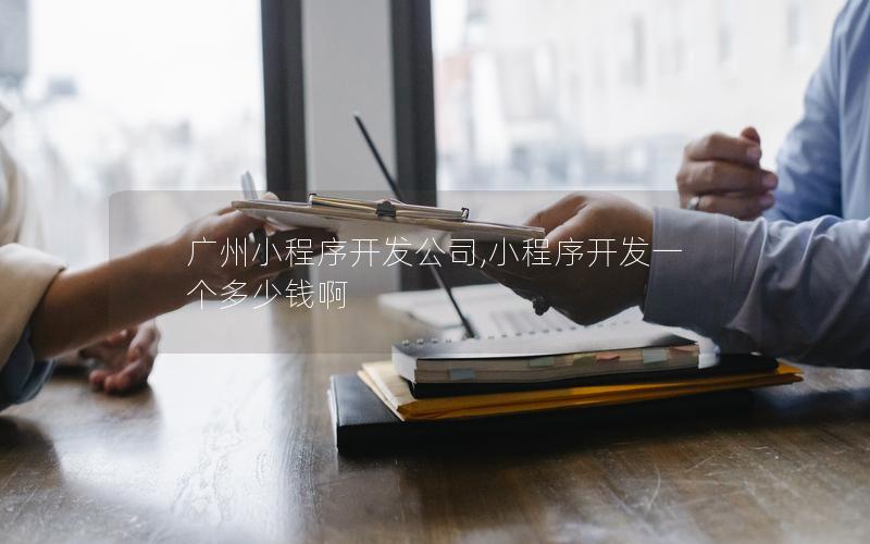 廣州小程序開發(fā)公司,小程序開發(fā)一個(gè)多少錢啊
