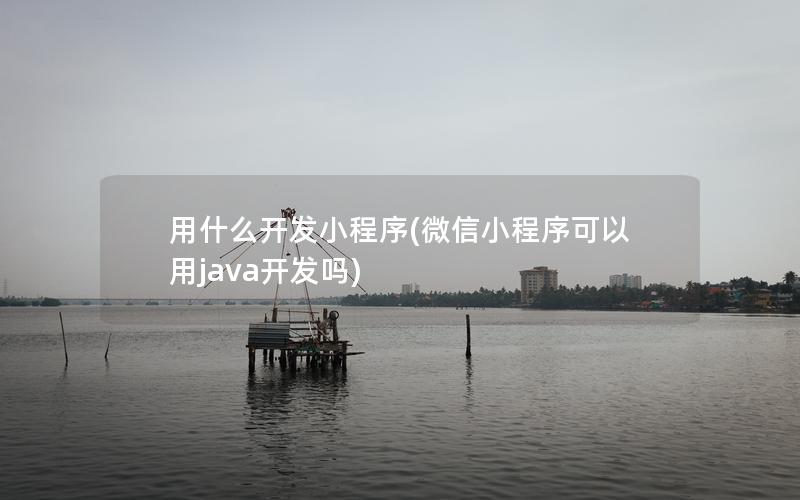 用什么開發(fā)小程序(微信小程序可以用java開發(fā)嗎)